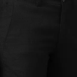 Louis Philippe Black Slim Fit Trousers image 4