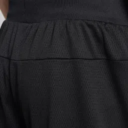 Adidas Black Regular Fit Texture Sports Shorts image 4