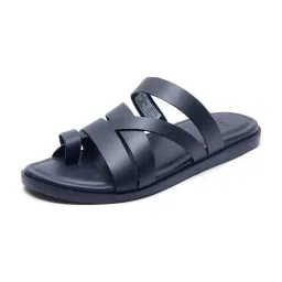 Rare Rabbit Men's Navy Cross Strap Sandals image 4