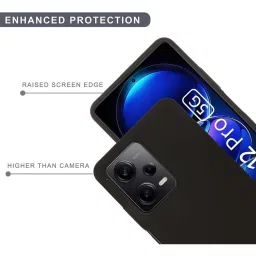 Sprig Liquid Silicone Back Cover for REDMI NOTE 12 PRO PLUS (Black) image 4