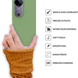 Sprig Back Cover for VIVO T3 ULTRA (Green) image 4