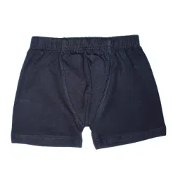 Kiddopanti Boys Black Solid Boxer Shorts (Pack Of 3) image 3