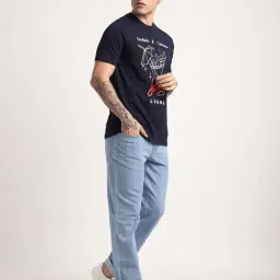 R&B Light Blue Straight Fit Jeans image 3