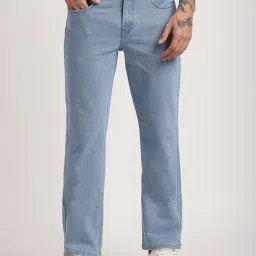 R&B Light Blue Straight Fit Jeans-picture-24