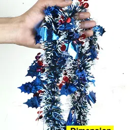 TIED RIBBONS 4Pcs Blue & Red Artificial Christmas Garlands image 4