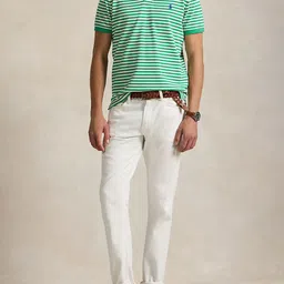 Polo Ralph Lauren Men Striped Polo Collar Cotton Slim Fit T-shirt image 5