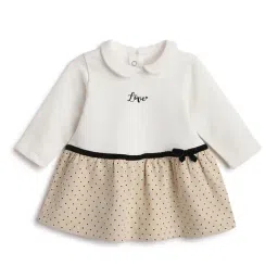 Chicco Girls White Regular Fit Printed Dress-picture-32