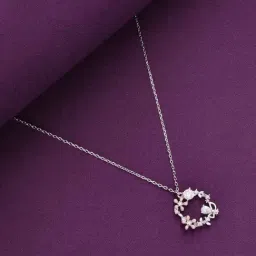 Kai Jewel Sterling Silver Minimalistic Starry Spectacle Floral Necklace-image-22