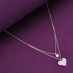 Kai Jewel Sterling Silver String Of Heart Chain Necklace-picture-12