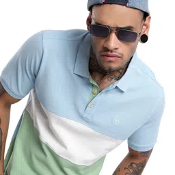 WROGN Men Polo Collar Pure Cotton Pockets Slim Fit T-shirt-picture-18