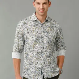 Linen Club Multicolor Regular Fit Printed Linen Shirt-picture-13