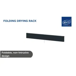 Ebco Wall Mounted Folding Drying Rack Size 800x400 mm and Anthracite Finish, WMDR image 2