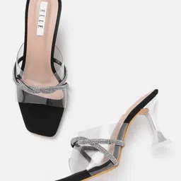 ELLE Entwined Embellished Detail Party Slim Heels-picture-12