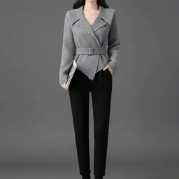 HERE&NOW Women Pullover with Belted Detail-picture-36