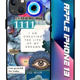 QRIOH Abstract Printed iPhone 13 Back Case Mobile Accessories image 2