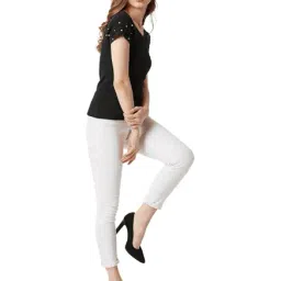 Miss Chase Black Embellished Top image 4