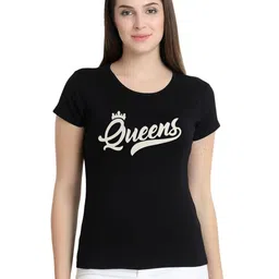 ROARERS Women Printed Slim Fit T-shirt-image-64
