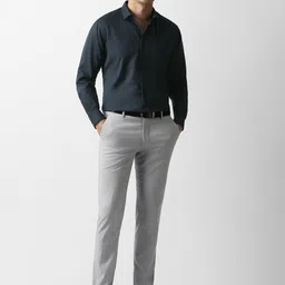 Van Heusen Regular Fit Floral Woven Design Pure Cotton Formal Shirt image 4