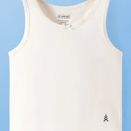 Pine Kids Cotton Knit Sleeveless Solid Color Vests Pack of 3 (Colour & Print May Vary) image 2