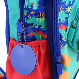 Schoolish Kids BackpackMiniature Bags for Kids, Bags for Pre-schoolers, Small Bags for School, Picnic, Travelling Bag for Toddlers - Pack of 1 - Green- 14 Inch image 3