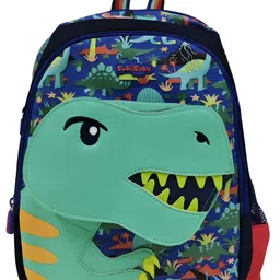 Schoolish Kids BackpackMiniature Bags for Kids, Bags for Pre-schoolers, Small Bags for School, Picnic, Travelling Bag for Toddlers - Pack of 1 - Green- 14 Inch image 4