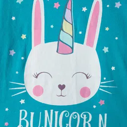 Tango Single Jersey Knit Full Sleeves T-Shirt With Unicorn Graphic - Turquoise image 4