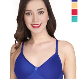 Liigne Women Pack of 4 Full Coverage Non-Wired and Non Padded Bra-picture-23