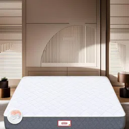 COIRFIT White & Grey Quilted Cotton Orthopedic Queen Size Mattress-picture-38