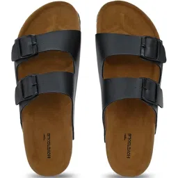 hoversoul Hoversole Men's Black Cork Casual Sandals image 4