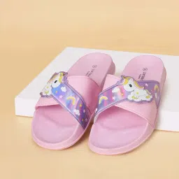 Pantaloons Junior Pink Slide Sandals-picture-45