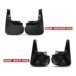 Auto Pearl Front and Rear Mud Guard For Honda Jazz 1.2 E i VTEC (Black) Set of 4 Pcs image 4