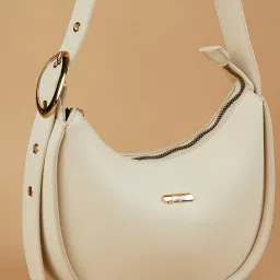 code by lifestyle Lifestyle Off White Slings Handbag image 4