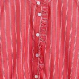 Tommy Hilfiger Kids Red Striped Regular Fit Dress image 4