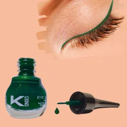 KINDED Liquid Eye Liner Teal Green, White Pearl & Dapper Green Combo image 3