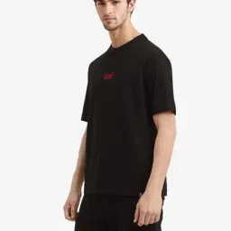 Rare Rabbit Black Oversized Graphic T-Shirt image 4