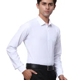 Park Avenue White Slim Fit Shirt image 4