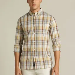 Dockers Brown Straight Fit Checks Shirt-picture-18