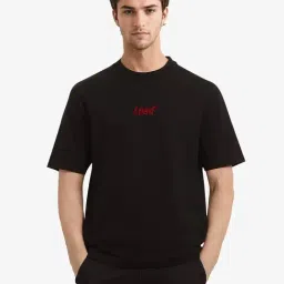 Rare Rabbit Black Oversized Graphic T-Shirt-image-61