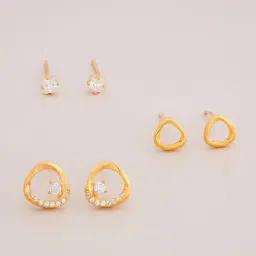 Kushal's Fashion Jewellery White Gold Polished Silver Earring for Women-picture-16
