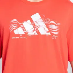 Adidas Red M TNS LOGO G T T-Shirt image 4
