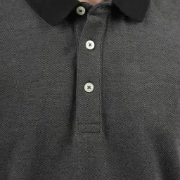 celio Celio* Grey Regular Fit Polo T-Shirt image 4