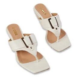 Code by Lifestyle Women's White Casual Sandals image 4