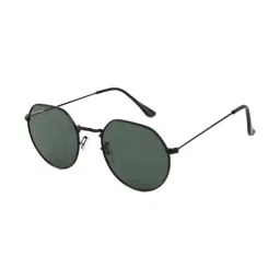 Micelo Martin Dark Green Polarized Hexaround Unisex Sunglasses-image-12