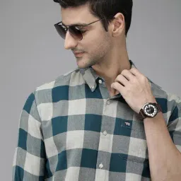 The Bear House Multicolor Slim Fit Check Cotton Shirt-picture-26