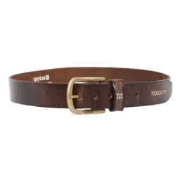 Spykar Brown Faded Casual Leather Belt for Men-picture-31