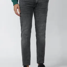 Peter England Grey Cotton Skinny Fit Jeans-picture-24