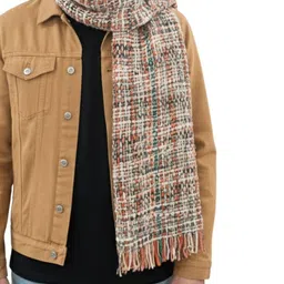 Amoldo Unisex Self Design Acrylic Handcrafted Mufflers image 2