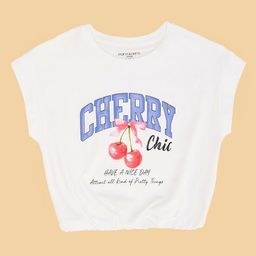 Pantaloons Junior Girls Sports Printed Applique T-shirt-picture-16