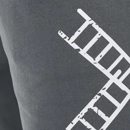 Styli Charcoal Regular Fit Printed Shorts image 4