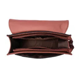 ZOUK Brown Printed Cross Body Bag image 4